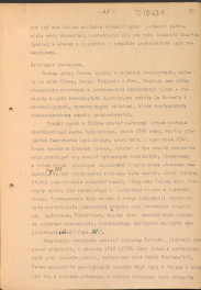 materiał roboczy do rozdziału IV "Klasyczne ogrody XVIII wieku" w "Ogrody Polskie" (wyd. 1954) - kolejna wersja tekstu rozpoczynająca się słowami: "Utworzenie w Rzymie w roku 1663 przez Ludwika XIV…", strony ponumerowane 56-81, skan 10