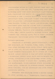 materiał roboczy do rozdziału IV "Klasyczne ogrody XVIII wieku" w "Ogrody Polskie" (wyd. 1954) - kolejna wersja tekstu rozpoczynająca się słowami: "Utworzenie w Rzymie w roku 1663 przez Ludwika XIV…", strony ponumerowane 56-81, skan 13