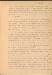 materiał roboczy do rozdziału IV "Klasyczne ogrody XVIII wieku" w "Ogrody Polskie" (wyd. 1954) - kolejna wersja tekstu rozpoczynająca się słowami: "Utworzenie w Rzymie w roku 1663 przez Ludwika XIV…", strony ponumerowane 56-81, skan 15