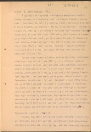 materiał roboczy do rozdziału IV "Klasyczne ogrody XVIII wieku" w "Ogrody Polskie" (wyd. 1954) - kolejna wersja tekstu rozpoczynająca się słowami: "Utworzenie w Rzymie w roku 1663 przez Ludwika XIV…", strony ponumerowane 56-81, skan 17