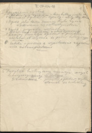 tekst stanowiący materiał roboczy, notatki autorskie i ogólne rozważania nt. polskich ogrodów w kontekście historycznym, skan 1