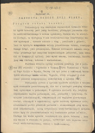 tekst, materiał roboczy do rozdziału III publikacji "Ogrody Polskie" (wyd. 1954). Fragment zaczynający się od słów: „Program sztuki baroku zaznaczający się szeregiem wspaniałych inwencji...”, skan 1