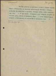 materiał roboczy, fragment tekstu dotyczący lokalizacji pergoli w założeniach w: Wilanowie, Jabłonnej i Antoninie, dopisek: „Eklekt. Pergola”, skan 1