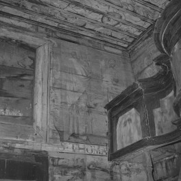 kaplica pw. Nawiedzenia i Zwiastowania Najświętszej Marii Panny - wnętrze - nawa główna - ściana południowa - fragment, skan 1