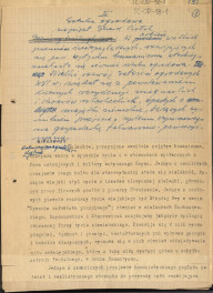 fragmenty tekstu, materiał roboczy pt. "III. Sztuka ogrodowa", kolejna wersja redakcyjna, skan 1