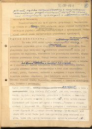 fragmenty tekstu, materiał roboczy pt. "III. Sztuka ogrodowa", kolejna wersja redakcyjna, skan 4