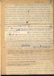 fragmenty tekstu, materiał roboczy pt. "III. Sztuka ogrodowa", kolejna wersja redakcyjna, skan 5