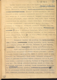 fragmenty tekstu, materiał roboczy pt. "III. Sztuka ogrodowa", kolejna wersja redakcyjna, skan 6