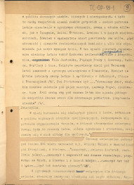fragmenty tekstu, materiał roboczy pt. "III. Sztuka ogrodowa", kolejna wersja redakcyjna, skan 9