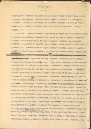 materiał roboczy, wg. opisu z obwoluty wydany drukiem w BMiOZ, seria B, t. XXIII, 1968, s. 153-168, na temat teorii i praktyki konserwatorskiej stosowanych w odniesieniu do różnych założeń ogrodowych i parków w ujęciu historycznym oraz zagadnień związanych z rekonstrukcją ogrodów zabytkowych, skan 5