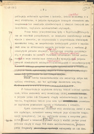 materiał roboczy, wg. opisu z obwoluty wydany drukiem w BMiOZ, seria B, t. XXIII, 1968, s. 153-168, na temat teorii i praktyki konserwatorskiej stosowanych w odniesieniu do różnych założeń ogrodowych i parków w ujęciu historycznym oraz zagadnień związanych z rekonstrukcją ogrodów zabytkowych, skan 30