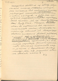 materiał roboczy, wg. opisu z obwoluty wydany drukiem w BMiOZ, seria B, t. XXIII, 1968, s. 153-168, na temat teorii i praktyki konserwatorskiej stosowanych w odniesieniu do różnych założeń ogrodowych i parków w ujęciu historycznym oraz zagadnień związanych z rekonstrukcją ogrodów zabytkowych, skan 39