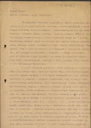 tekst, materiał roboczy pt. "Sztuka ogrodowa w epoce klasycyzmu", skan 1