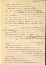 referat w formie tekstu z naniesionymi poprawkami, przygotowany w języku niemieckim (bez tytułu) na temat historii ogrodów w Polsce, skan 10