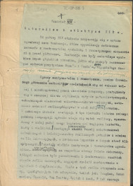 tekst, materiał roboczy do rozdziału VII "Naturalizm i eklektyzm XIX wieku" do wydawnictw: „Ogrody Polskie” i „Zarys historii kompozycji…”; kolejna wersja zmian, strony całe i karty z naklejonymi fragmentami tekstu, skan 1