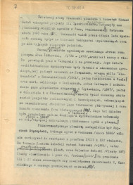 tekst, materiał roboczy do rozdziału VII "Naturalizm i eklektyzm XIX wieku" do wydawnictw: „Ogrody Polskie” i „Zarys historii kompozycji…”; kolejna wersja zmian, strony całe i karty z naklejonymi fragmentami tekstu, skan 7