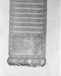 Muzeum Narodowe - zbiory - pas lity dwustronny - Gdańsk - Szydłowiec /P.C. Salzhuber 1793 rok/ - głowa i wciąża /fragment/ - awers, skan 1
