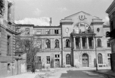 konserwatorium - elewacja frontowa, skan 1
