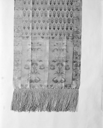 Muzeum Narodowe - zbiory - pas jedwabny czterostronny - Kraków /Daniel Chmielewski 1794 rok/ - głowa i wciąża /fragment/ - awers, skan 1