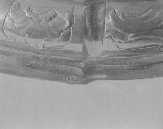 kościół pw. św. Stanisława Biskupa - zbiory - monstrancja II - stopa - fragment - znak złotniczy, skan 1